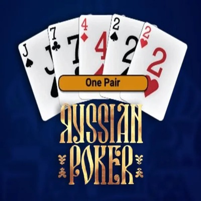 Russian Poker online game logo by OneTouch Games on pricedupcasino.bet